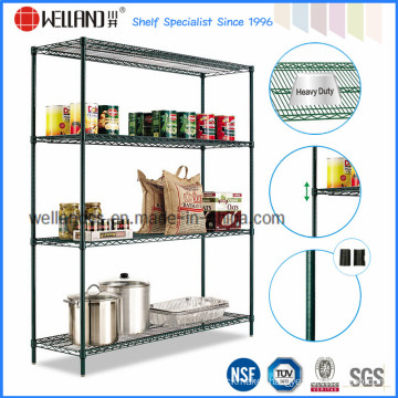 Adjustable Wire Metal Convenience Grocery Store Display Shelves, NSF Approval